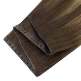 pu hole weft human hair weft bundles
