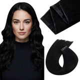 hole weft hair extensions black hair extensions