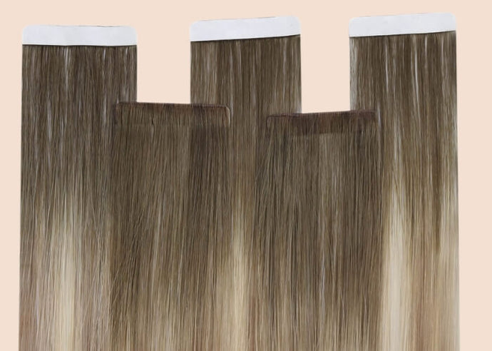 invisible injection tape in extensions real human hair