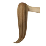 highlight brown virgin tape in remy hair extensions