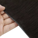 long weft tape in extensions natural black hair