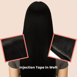 invisible hair extensions tape in weft extensions