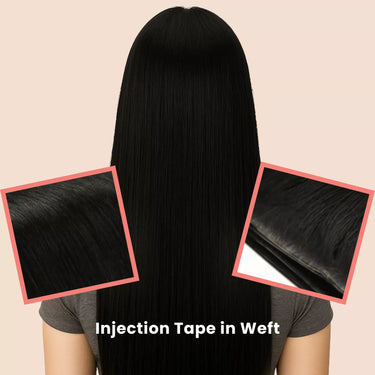 invisible hair extensions tape in weft extensions