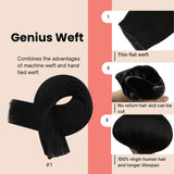 real human hair extensions genius weft