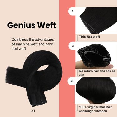 real human hair extensions genius weft