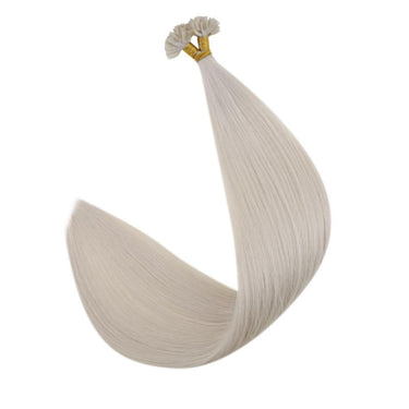 k-tip extensions keratin extension blonde hair