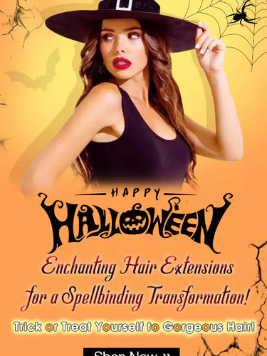 Laavoo human hair extensions for halloween