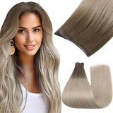 virgin hair extensions genius weft darkest brown