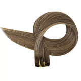 Virgin double weft hair extensions