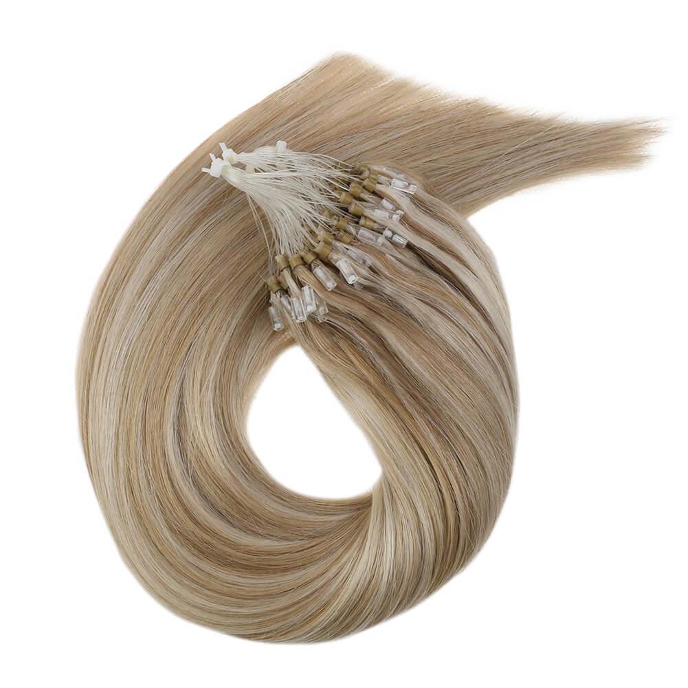 micro link hair extensions remy hair highlight blonde