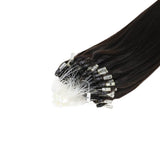 micro loop hair extensions remy hair darkest brown