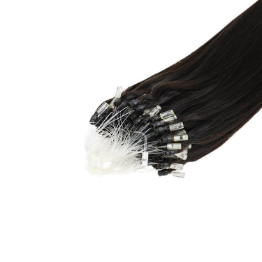 micro loop hair extensions remy hair darkest brown