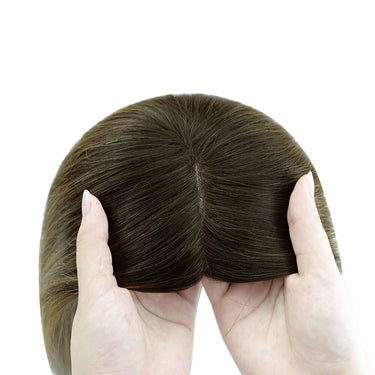 hair topper for women mono base human hair