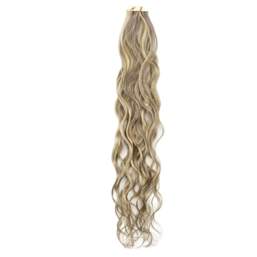 virgin natural wavy hair extensions tape in hair