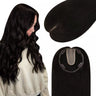 crown hair topper natural black