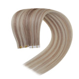 virgin highlight blonde inject tape in real human hair