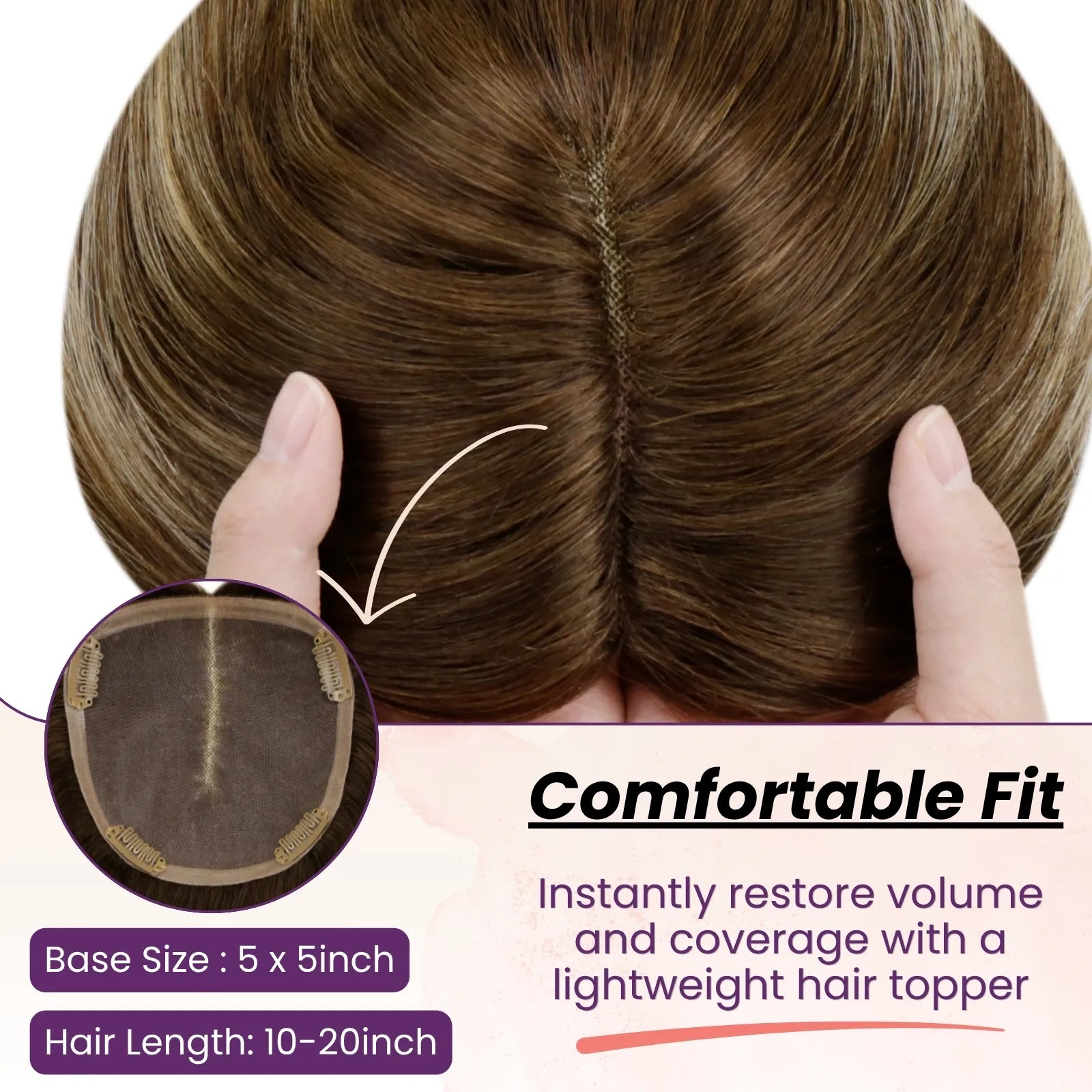 hair topper for thinning crown