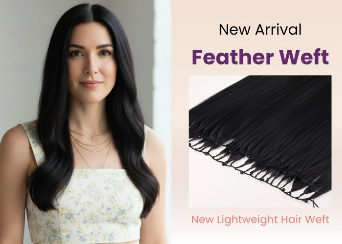 virgin hair extensions new arrival feather weft 