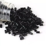 black copper micro ring beads