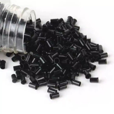 black copper micro ring beads