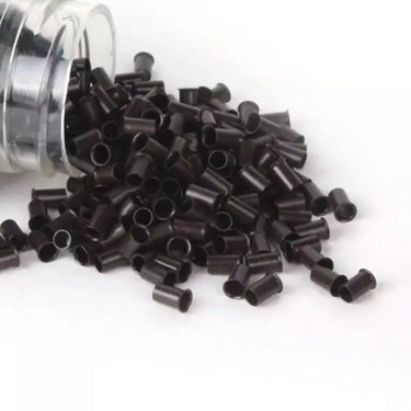 brown copper micro ring beads