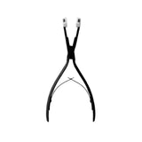 black stainless steel flat surface plier for tape in hair