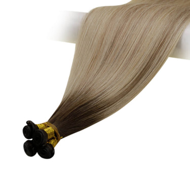 genius weft real human hair extensions darkest brown