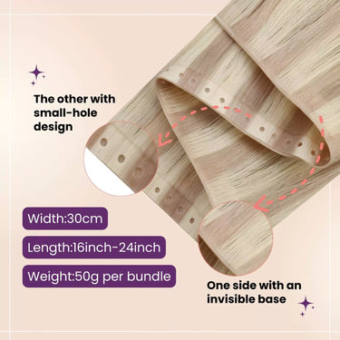 butterfly weft hair extensions hole weft extensions