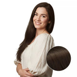 brown hair extensions clip in