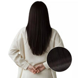 clip in extensions for thin hair darkest brown