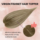 virgin human hair toppers for thinning hair balayage