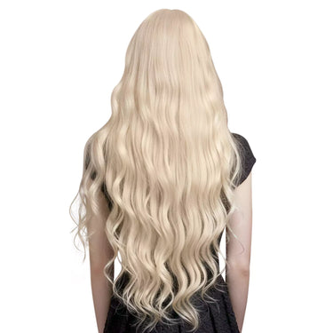 blonde human clip in hair extensions