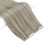 highlight blonde virgin hair tape in extensions