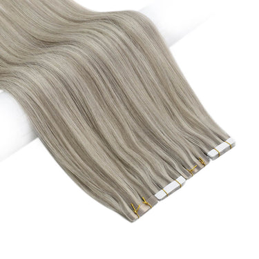 highlight blonde virgin hair tape in extensions