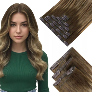 natural hair extensions clip in hair extension