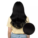 real hair clip in extensions natural black hair