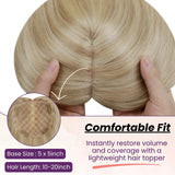 remy human hair topper