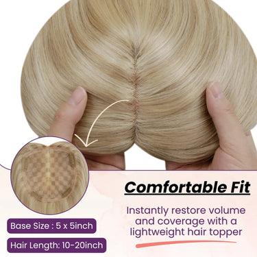 remy human hair topper