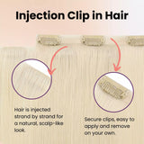 clip in blonde hair extensions injection clip in hair
