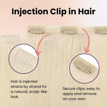 clip in blonde hair extensions injection clip in hair