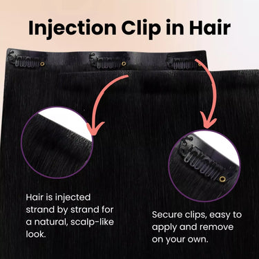 natural hair extensions clip in black hair extensions