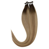 Human hair hand tied weft extensions