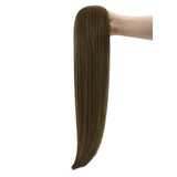 virgin tape in hair extensions brown