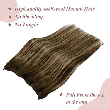 Remy real human hair wire brown