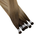 hand tied weft extensions human hair