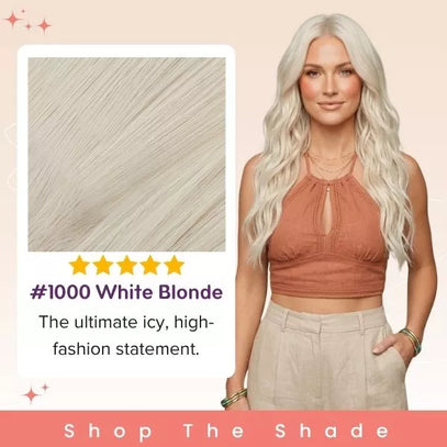 summer hair trend hair colors white blonde highlight hair extensions