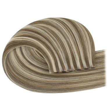 virgin human hair tape in weft hair extensions highlight hair