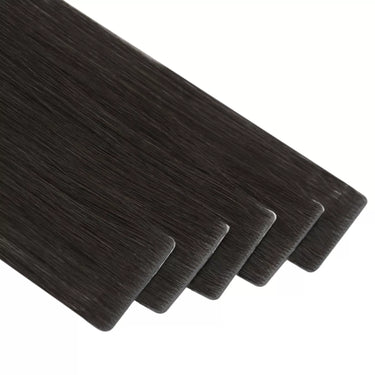 injection tape in black hair extensions