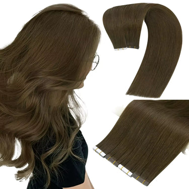 cheap tape in hair extensions brown hair