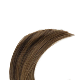 tape in hair extensions balayage brown human hair glue in